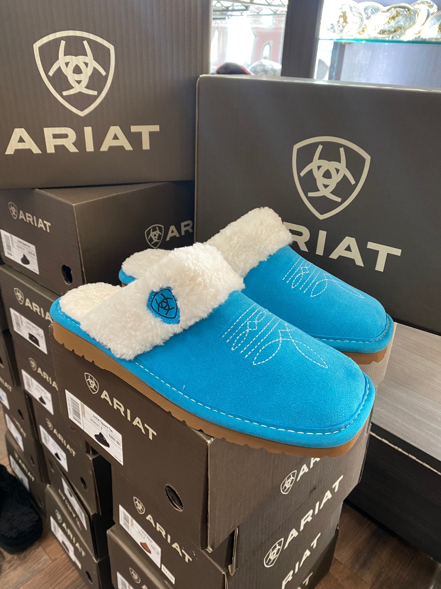 Women Jackie Square Toe turquoise