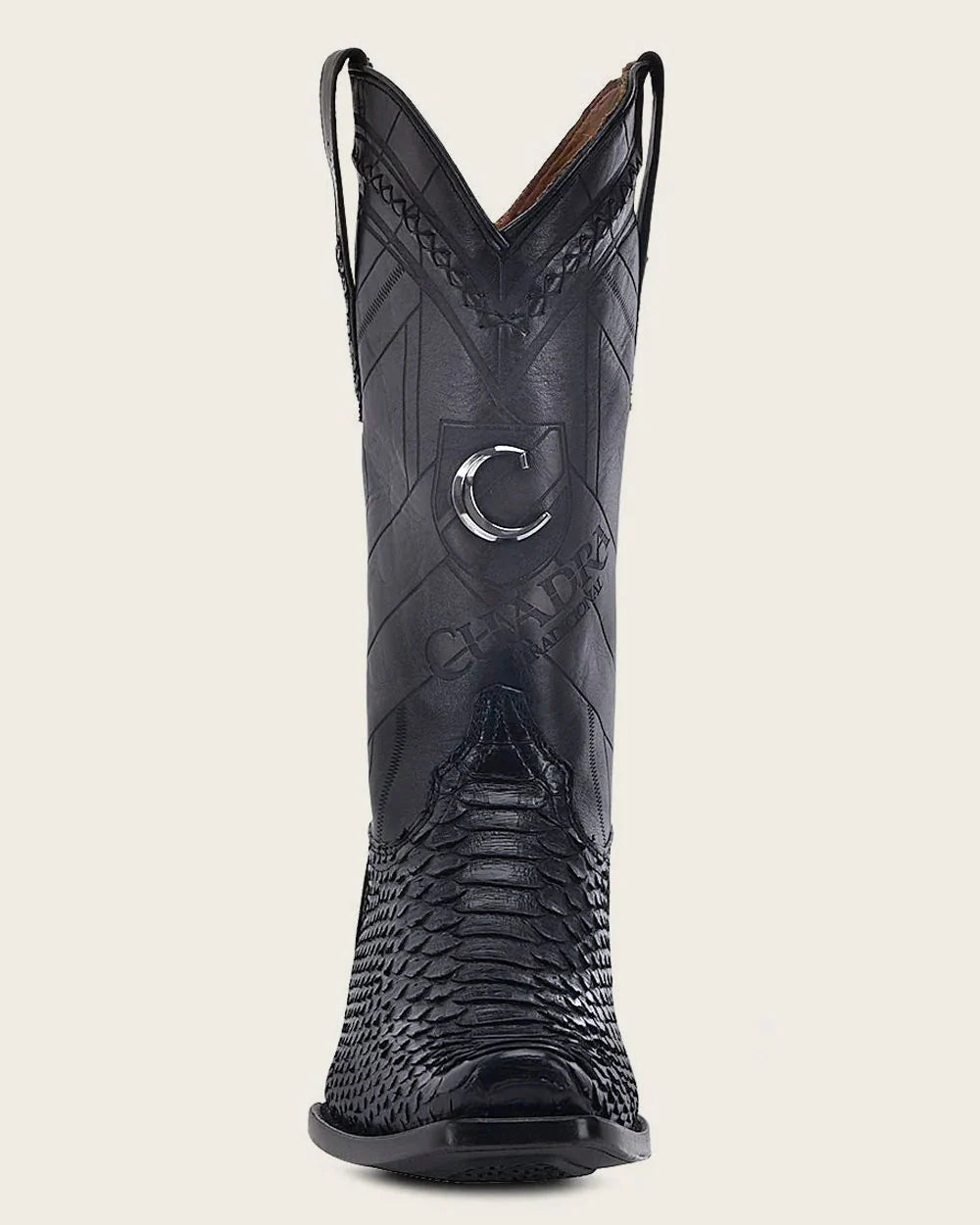 Cuadra CU736 - Blue Exotic Python Boot