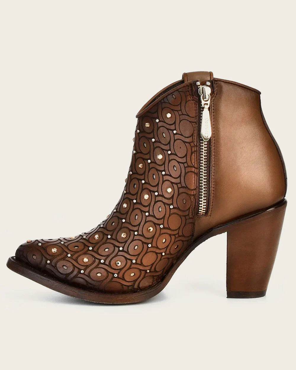 Cuadra Bovine Ankle handwoven brown bootie