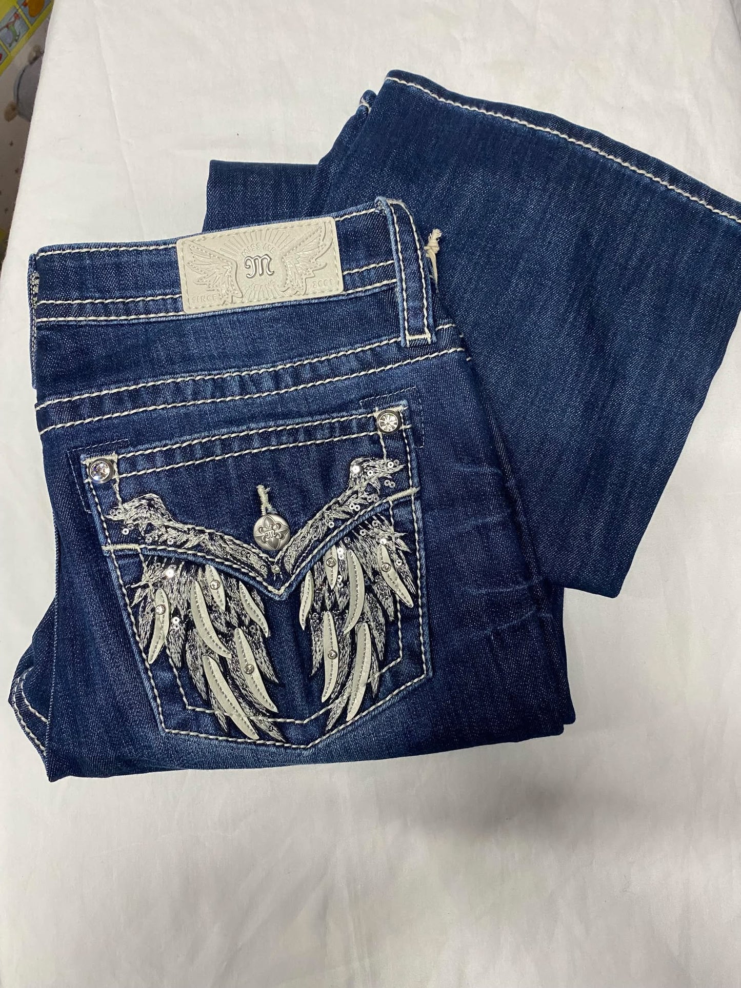 Miss Me Boot Cut Jeans Dark Wash