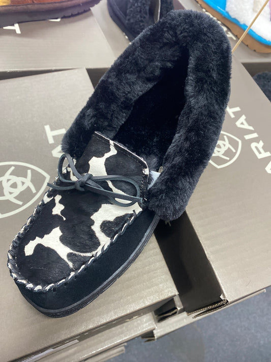 Women Slip On Cow Print