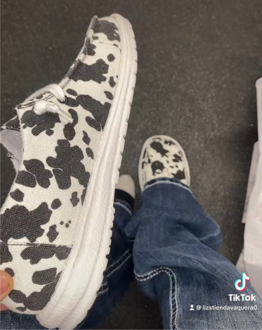 Cow Print Casual Shoes